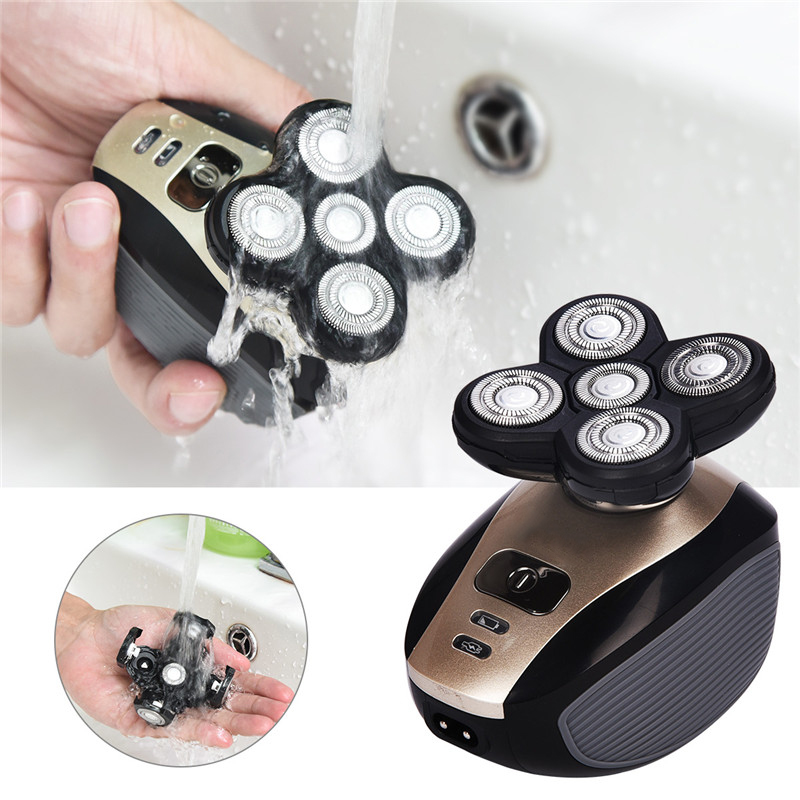 Men's 4D electric 5 in 1 razor rechargeable 5 floating head beard nostril ear hair trimmer bald razor razor face brush
Men's 4D electric 5 in 1 razor rechargeable 5 floating head beard nostril ear hair trimmer bald razor razor face brush