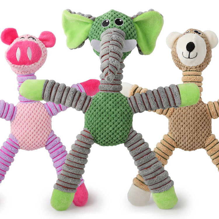 Pet Plush Dog Toys Cartoon Elephant Pig Bear Chew Toys Squeaky Sound Bite Funny Dog Toy Big Size For Dog
Pet Plush Dog Toys Cartoon Elephant Pig Bear Chew Toys Squeaky Sound Bite Funny Dog Toy Big Size For Dog