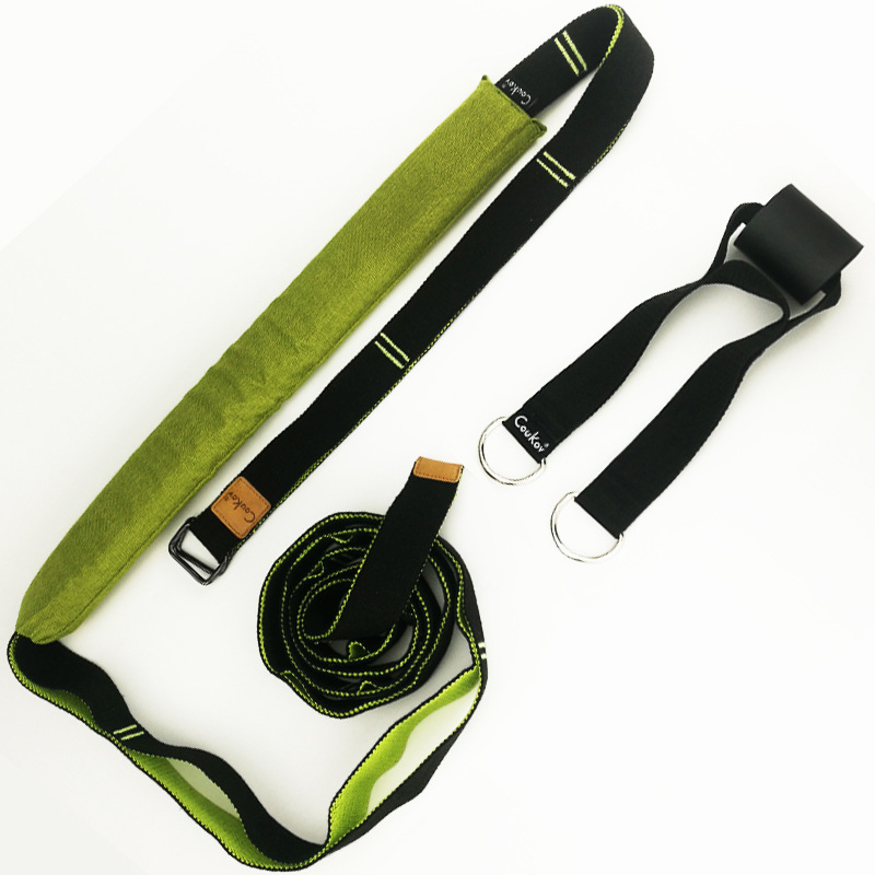 Yoga Strap Exercise Gym Belt Door Flexibility Stretching Legs Stretcher Strap for Yoga Pilates Ballet Resistance Fitness Bands
