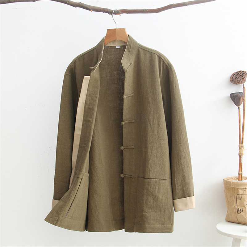 Men's Long Sleeve Cotton Linen Jacket Traditional Chinese Solid Tang Suit Coat Loose Male Frock Autumn drak green coat, Gray
Men's Long Sleeve Cotton Linen Jacket Traditional Chinese Solid Tang Suit Coat Loose Male Frock Autumn drak green coat, Gray