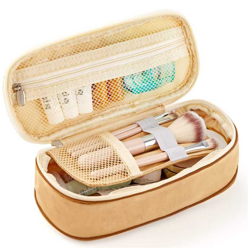 Canvas Makeup Storage Box Writing Case Pencil Bag Simple Large Capacity Stationery Light Mesh Multi-Pockets Students Gifts Bag
Canvas Makeup Storage Box Writing Case Pencil Bag Simple Large Capacity Stationery Light Mesh Multi-Pockets Students Gifts Bag
