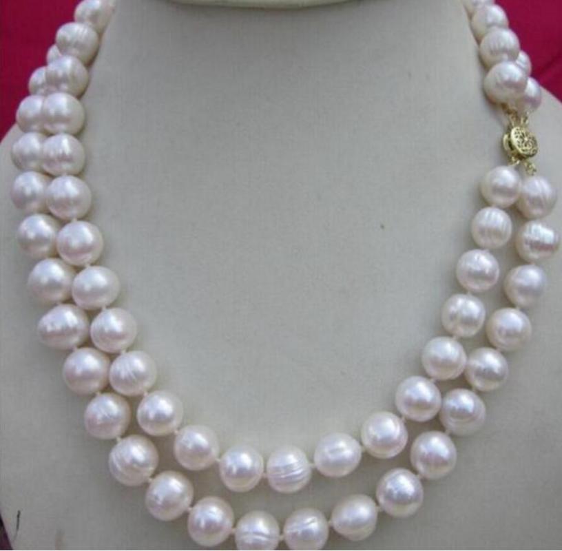 Other Jewelry Noble 2 Row 9-10MM NATURAL WHITE SOUTH SEA PEARL NECKLACE 17 - 18INCH DIY Women
Other Jewelry Noble 2 Row 9-10MM NATURAL WHITE SOUTH SEA PEARL NECKLACE 17 - 18INCH DIY Women