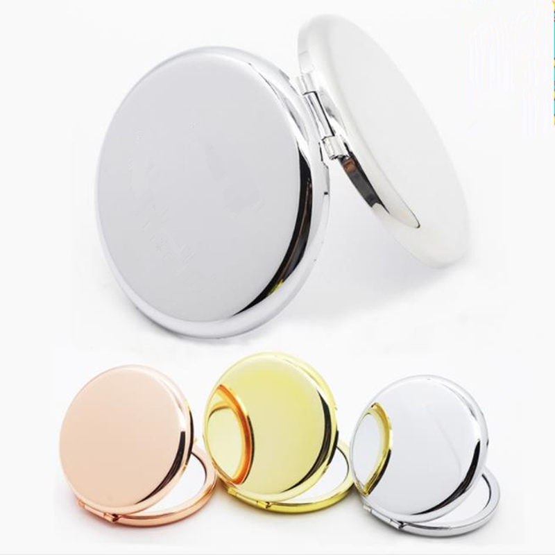 Makeup Mirror Mini Ladies Girl Pocket Cosmetic Mirror Fashion Double-Side Folde Compact Mirrors fast shipping F1018