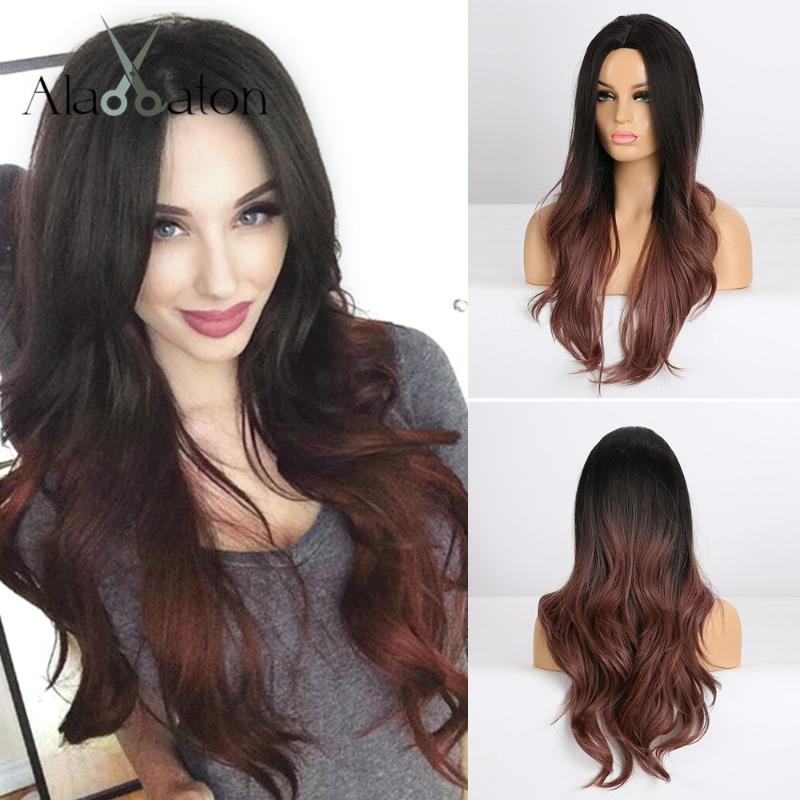 ALAN EATON Long Wavy Ombre Black Wine Red Wigs Synthetic Wigs for Women Natural Middle Part Heat Resistant Hair Female Cosplay, Lc194-1
ALAN EATON Long Wavy Ombre Black Wine Red Wigs Synthetic Wigs for Women Natural Middle Part Heat Resistant Hair Female Cosplay, Lc194-1