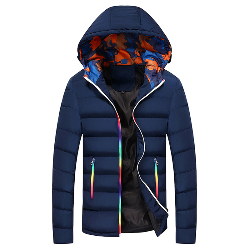 LBL Slim Bomber Jacket Men Autumn Thicken Mens Coat Warm Outwear Windproof Hooded Overcoat Zipper Parkas Jackets Man Hoody Male T200106