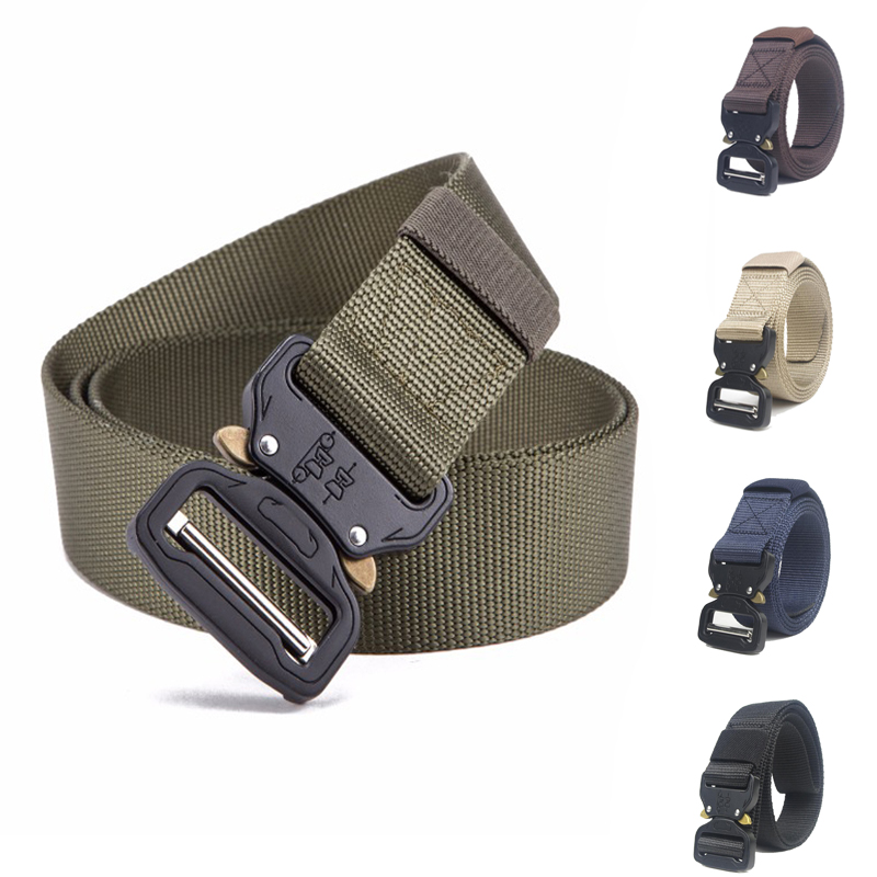 Tactical Belt Metal Buckle Adjustable Belt For Men Outdoor Hunting Training Accessories Utility Waist Support, Black
Tactical Belt Metal Buckle Adjustable Belt For Men Outdoor Hunting Training Accessories Utility Waist Support, Black