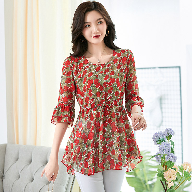 Plus Size7XL Fashionable Women Chiffon Blousees Vintage Korean Floral chiffon shirt Blouse Women Tops Camisas Mujer LZ300, Suit
Plus Size7XL Fashionable Women Chiffon Blousees Vintage Korean Floral chiffon shirt Blouse Women Tops Camisas Mujer LZ300, Suit