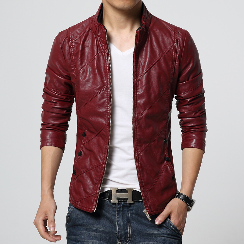 2019 spring and autumn men' casual leather jacket large size men' leather jacket PU red -4XL, Black
2019 spring and autumn men' casual leather jacket large size men' leather jacket PU red -4XL, Black