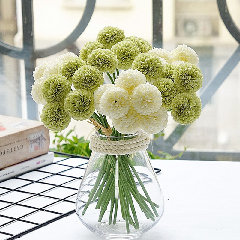 6Pcs/bundle mini chrysanthemum flower ball silk Artificial Flowers for Wedding decoration bridal flores, White
6Pcs/bundle mini chrysanthemum flower ball silk Artificial Flowers for Wedding decoration bridal flores, White