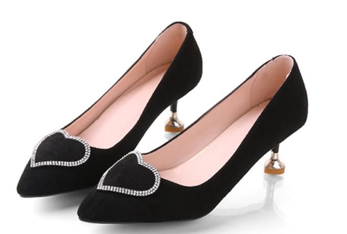 2019 Women's shoes in Spring and Autumn with New style High heel fine heel pointed end Suede@9010, Pink
2019 Women's shoes in Spring and Autumn with New style High heel fine heel pointed end Suede@9010, Pink