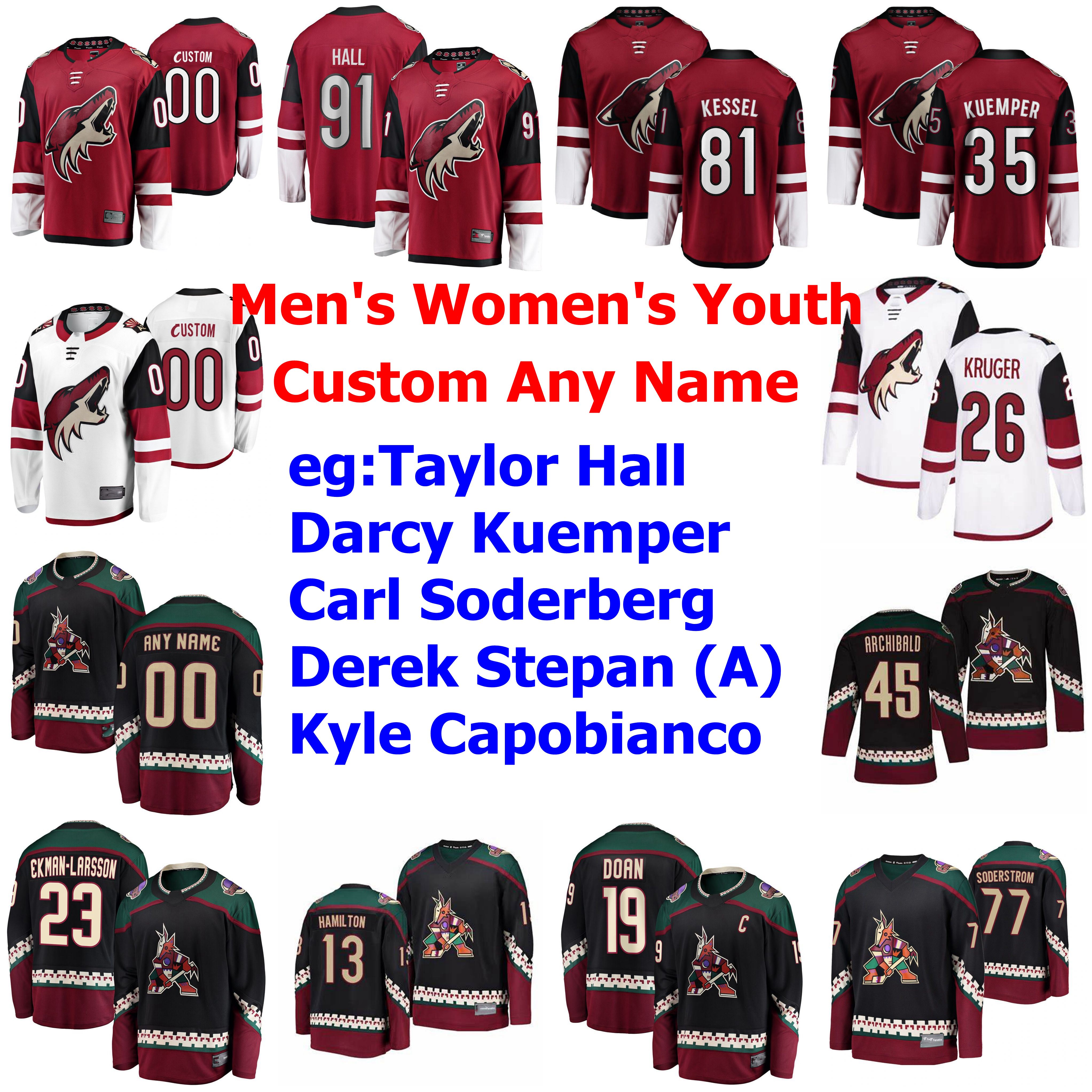 Arizona Coyotes Ice Hockey Jerseys Youth Kids Jeremy Roenick Jersey Taylor Hall Shane Doan Phil Kessel Clayton Keller Red Custom Stitched, Black;red
Arizona Coyotes Ice Hockey Jerseys Youth Kids Jeremy Roenick Jersey Taylor Hall Shane Doan Phil Kessel Clayton Keller Red Custom Stitched, Black;red