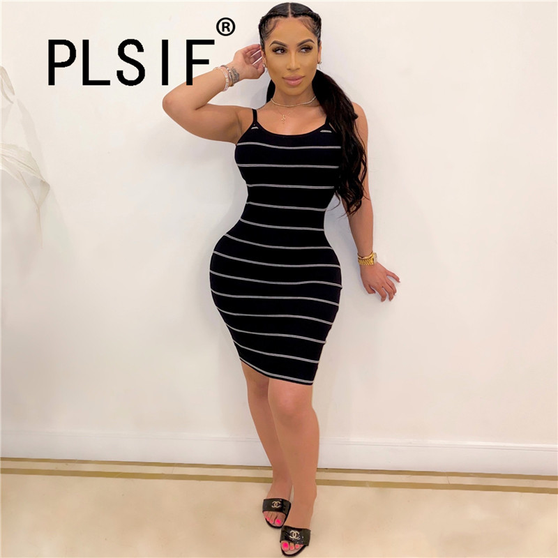 2020 hpt recommend contracted stripe condole belt mini dress sexy tight deep v neck backless sheath dress beach style lady, Black
2020 hpt recommend contracted stripe condole belt mini dress sexy tight deep v neck backless sheath dress beach style lady, Black