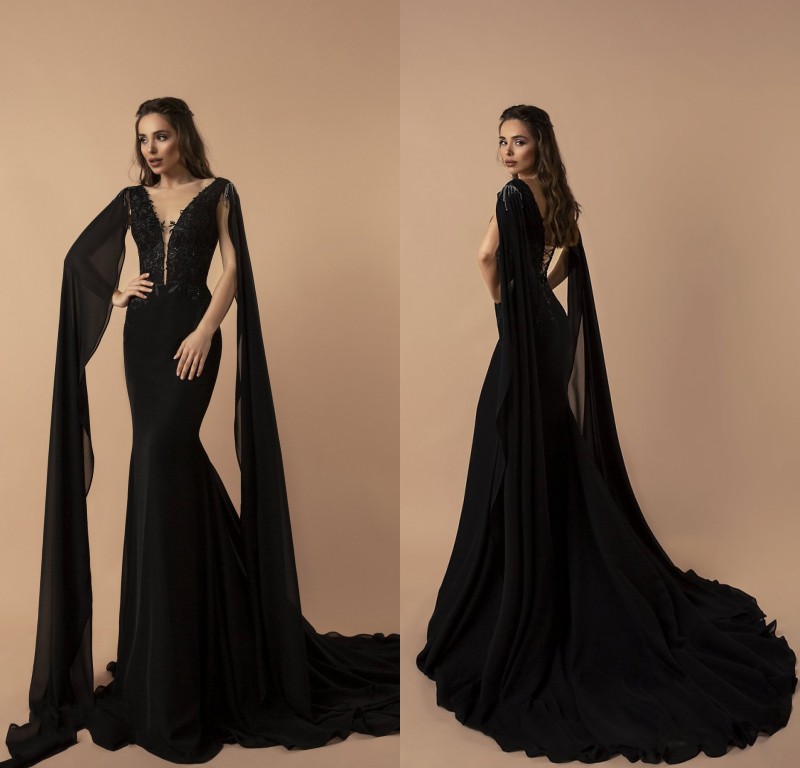 2019 Black Mermaid Prom Dresses Side Split V Neck Appliqued Satin Sweep Train Sexy Evening Gowns Custom Cheap Formal Party Dress, Light sky blue
2019 Black Mermaid Prom Dresses Side Split V Neck Appliqued Satin Sweep Train Sexy Evening Gowns Custom Cheap Formal Party Dress, Light sky blue