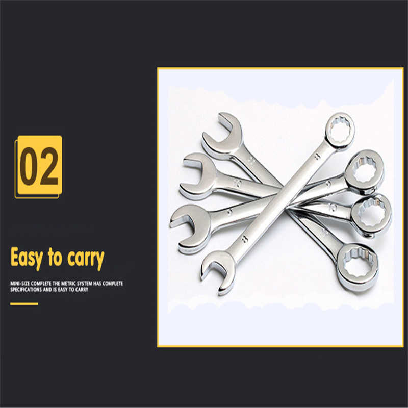 Hand Tools 10pcs/set 2 in1 Ratchet Combination Wrench Set for Bicycle Motorcycle Car Repair Ring Spanner Socket Wrenches