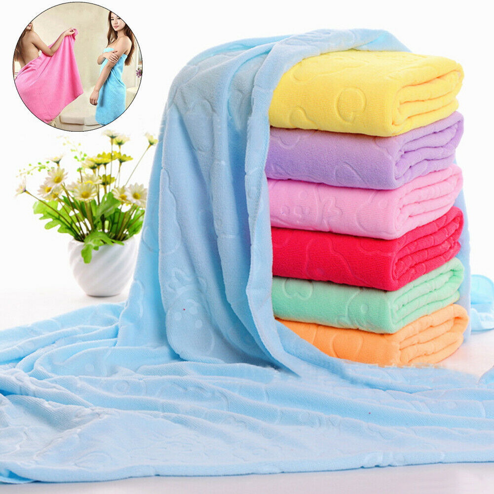 70x140cm Microfiber Quick Drying Drying Washcloth 70*140cm Swimwear Fiber Beach Bath Absorbent Shower Towel, Pink