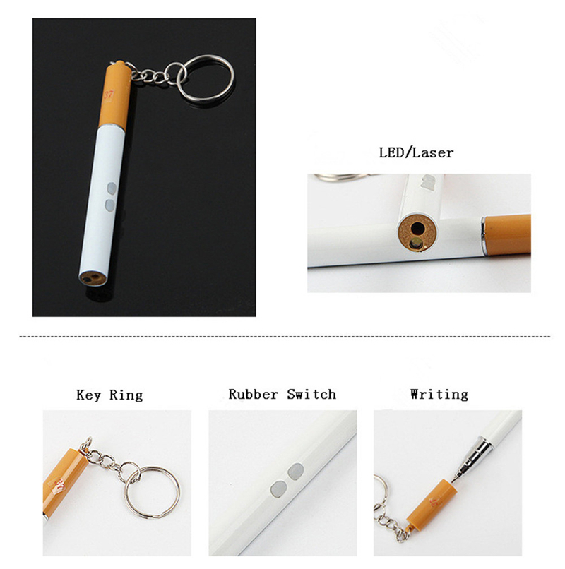 Key Chain LED Flashlight 3 in 1 Cigarette Design led lights with Red Laser Pen Writing Torch Light
Key Chain LED Flashlight 3 in 1 Cigarette Design led lights with Red Laser Pen Writing Torch Light