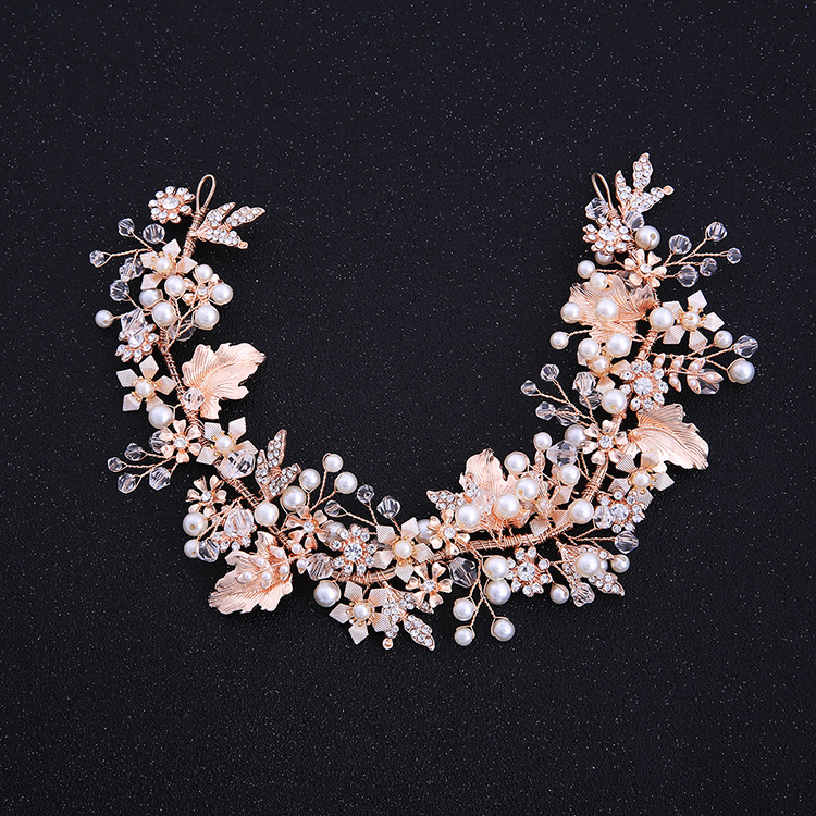 Handmade Rose Gold Headband Wedding Bridal Flower Crown Tiara Crystal Rhinestone Hair Accessories Jewelry Princess Queen Headpiece Headdress
Handmade Rose Gold Headband Wedding Bridal Flower Crown Tiara Crystal Rhinestone Hair Accessories Jewelry Princess Queen Headpiece Headdress