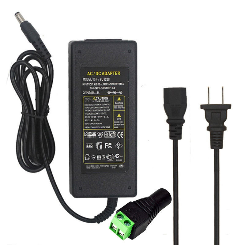 Power Supply DC12V 1A 2A 3A 5A 6A 8A Power Supply Adapter DC12V Volt Power Supply Adapter Lighting Led Strip Lamp