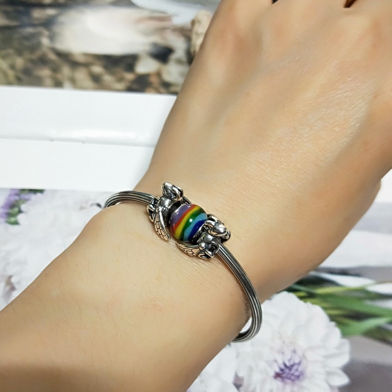 Emith Fla Authentic 925 Sterling Silver Cuff Bracelets Fashion Jewelry for Women Opening Charm Beads Bracelet European Style
Emith Fla Authentic 925 Sterling Silver Cuff Bracelets Fashion Jewelry for Women Opening Charm Beads Bracelet European Style
