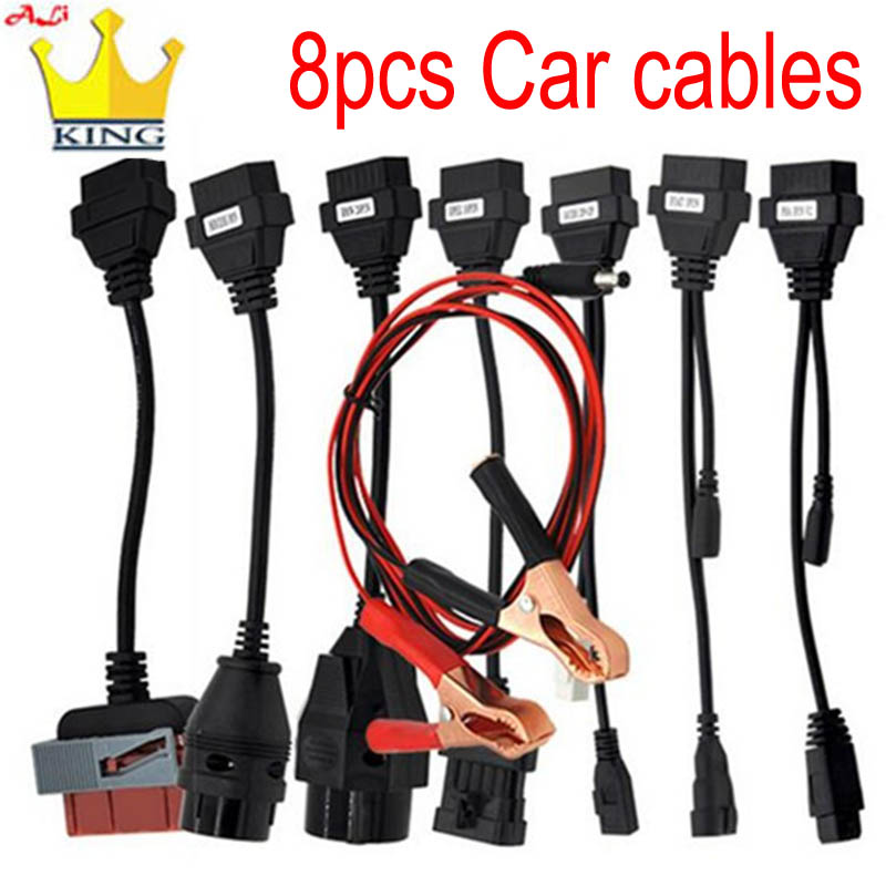 Cars Diagnostic cables OBD OBD2 Full Set 8 Car Cables of Car for delphis vd ds150e cd-p W-O-W trucks CaBD II scanner cable
Cars Diagnostic cables OBD OBD2 Full Set 8 Car Cables of Car for delphis vd ds150e cd-p W-O-W trucks CaBD II scanner cable