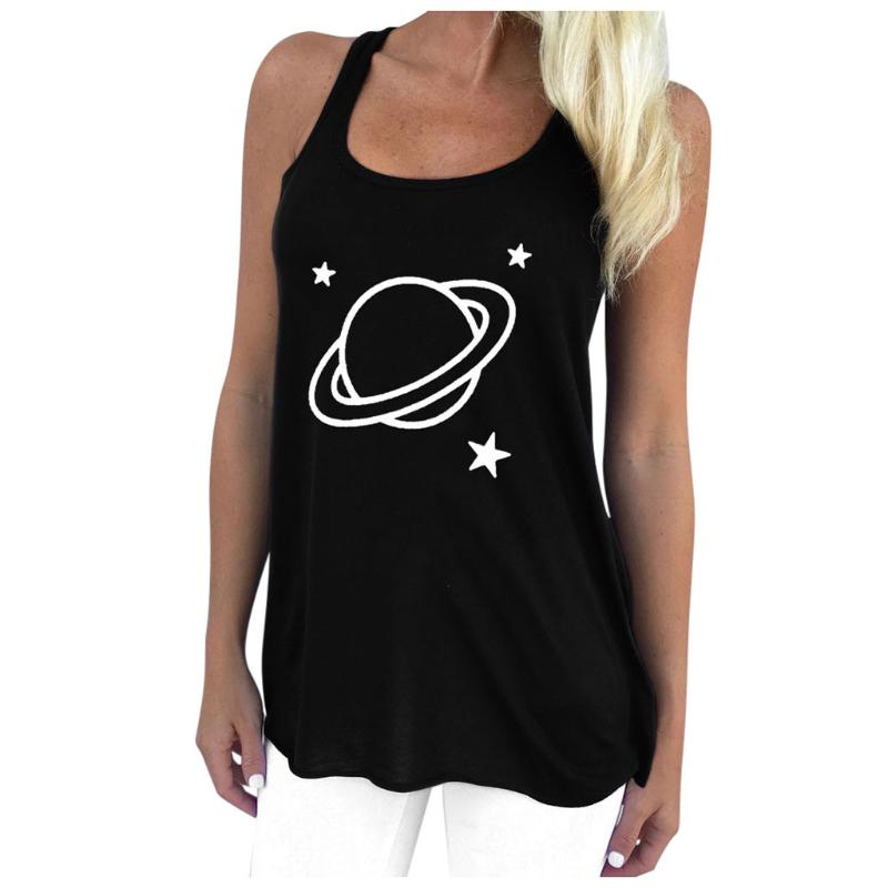 Womens Sexy Vest Fashion Camisole Cotton Sleeveless Top lady Summer Casual Planet Print O-Neck loose Elastic Tank Top#P40, Black
Womens Sexy Vest Fashion Camisole Cotton Sleeveless Top lady Summer Casual Planet Print O-Neck loose Elastic Tank Top#P40, Black
