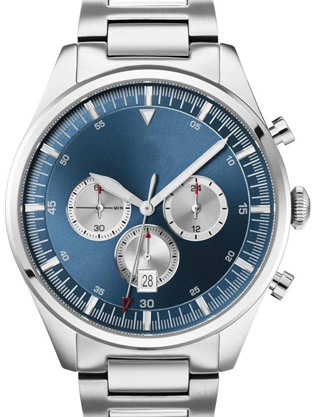 Men's Watch Men's 44mm Steel Bracelet & Case Quartz Blue Dial Analog Watch 1513713, Slivery;brown
Men's Watch Men's 44mm Steel Bracelet & Case Quartz Blue Dial Analog Watch 1513713, Slivery;brown