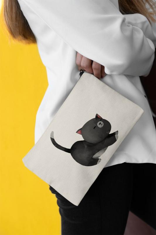 Angemiel Clutch Esniyen Sweet Cat Portfolio Hand Makeup Bag 
Angemiel Clutch Esniyen Sweet Cat Portfolio Hand Makeup Bag