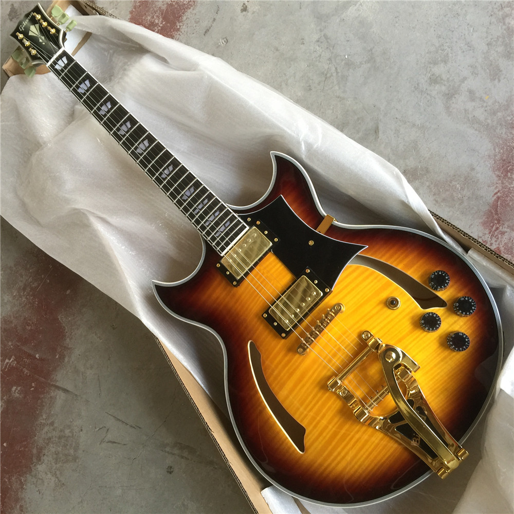 free shipping 3ts color ricken- backer 335 electric guitar 3 piece of pick-up, real photos, cs guitar,electric guitarra
free shipping 3ts color ricken- backer 335 electric guitar 3 piece of pick-up, real photos, cs guitar,electric guitarra