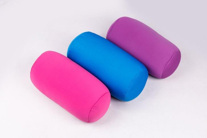 Roll Neck Pillow 30*16CM Micro Mini Microbead Pillow Roll Neck Pillow Column Pillows for Travel Home Textile