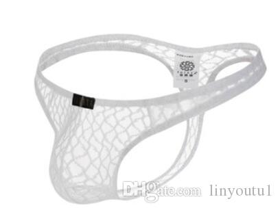 2020 Tracksuit For Men's Underwear Sexy Lace Thong T Transparent Panties Breathable Pants men's Taste G-Strings & Thongs Man Briefs