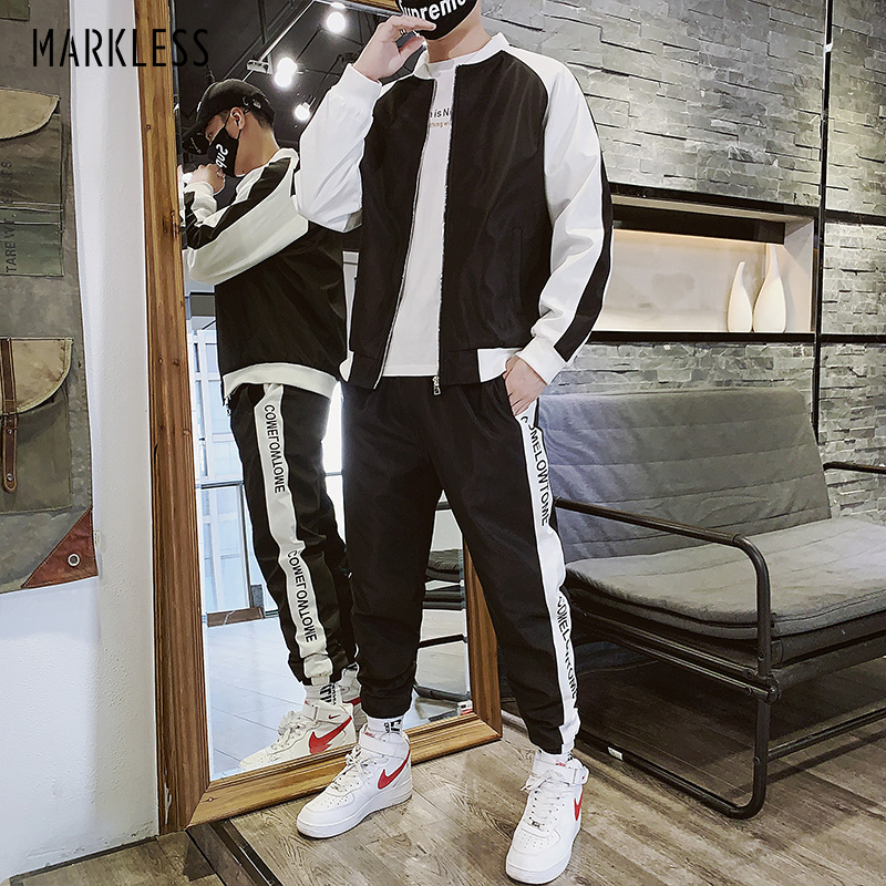 Markless Mens Sports Stand Collar Suits Fashion Soft Polyester Jackets Regular Fit Pants ht001, Black
Markless Mens Sports Stand Collar Suits Fashion Soft Polyester Jackets Regular Fit Pants ht001, Black