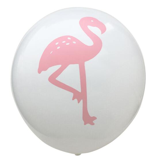 Hawaii Party Theme Balloons Set 12 inch Flamingo Pinapple Leave Printed Dot Balloons Party Decoration 15pcs/set