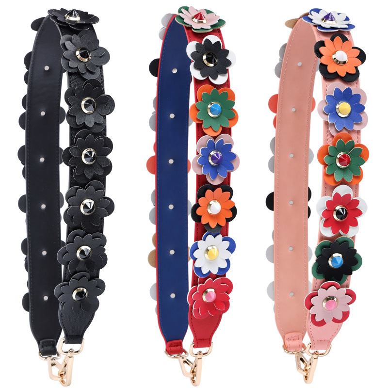 Colorful Flowers Fashion Shoulder Straps for Bags Luggage Strap High Quality Leather Handles for Handbags Multiple Colors
Colorful Flowers Fashion Shoulder Straps for Bags Luggage Strap High Quality Leather Handles for Handbags Multiple Colors