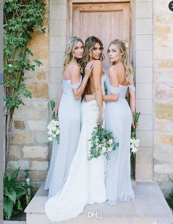 Blue Mermaid Baby Bridesmaid Dresses Off Shoulder Convertible Formal Maid of Honor Wedding Guest Dress Robes De Demoiselle D'honneur moiselle