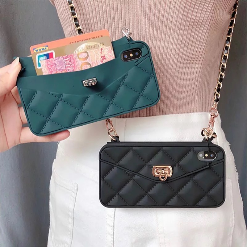 luxury designer phone cases iphone x wallet cases cover for iPhone xs max xr 8 7 Plus Handbag Purse With Long Strap Chain
luxury designer phone cases iphone x wallet cases cover for iPhone xs max xr 8 7 Plus Handbag Purse With Long Strap Chain