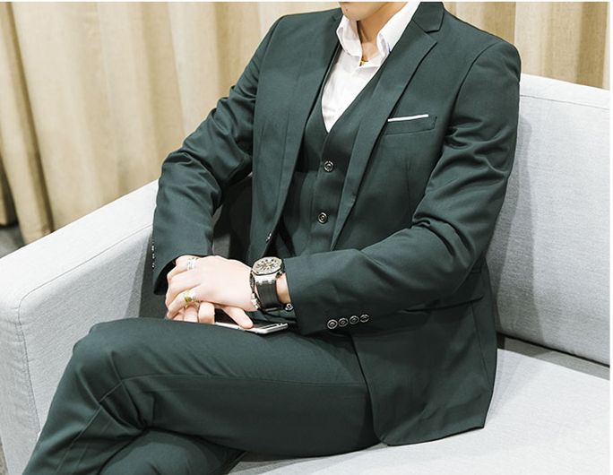 Classic Notch Lapel Wedding Tuxedos Slim Fit Suits For Men Groomsmen Suit Prom Formal Suits (Jacket+Pants+Vest+Tie) 860, Same as image
Classic Notch Lapel Wedding Tuxedos Slim Fit Suits For Men Groomsmen Suit Prom Formal Suits (Jacket+Pants+Vest+Tie) 860, Same as image