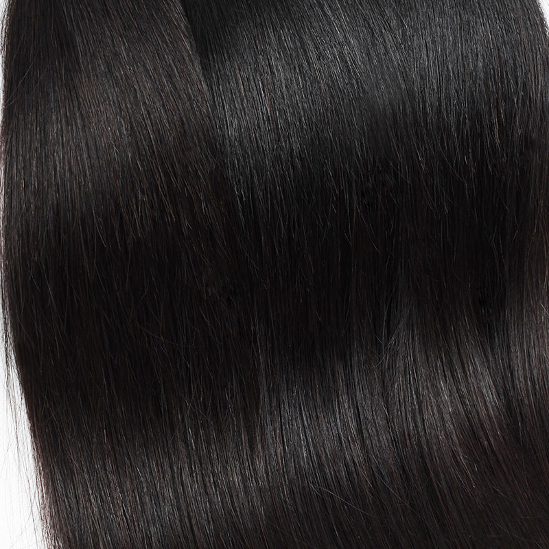 3Bundles With 13*4 Transparent Lace Frontal 10A Brazilian Straight Hair Peruvian Hair Extensions Malaysian Human Hair Bundles With Closure