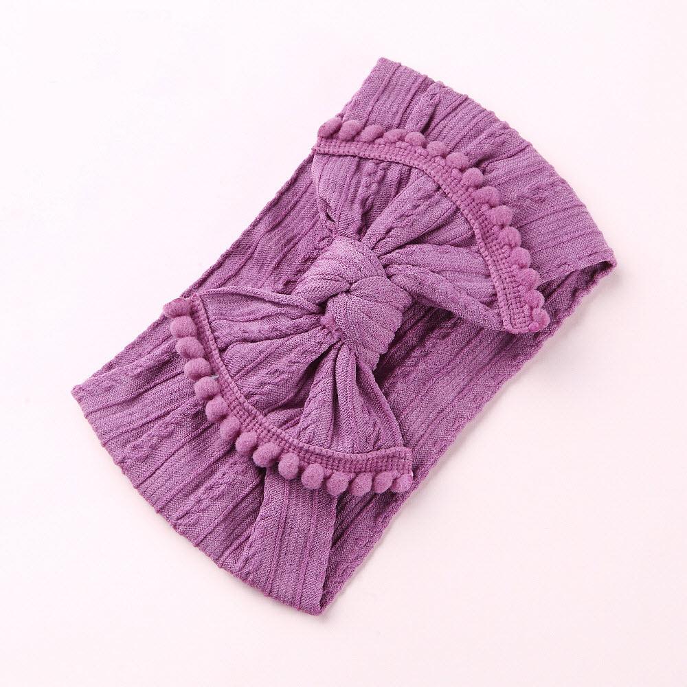 Sweet Soft Lace Headbands Baby Jacquard Hair Accessories Knot Hair Bow Soft band Wholesale 27 Colors European Cute head band Boutique 2019