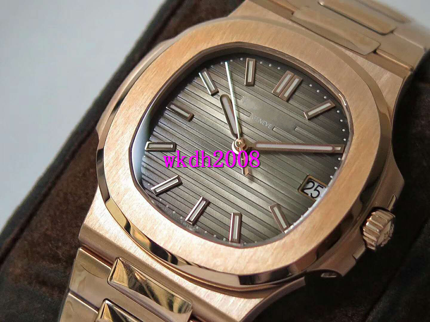 PPF V3 Extra-Thin NAUTILUS 5711 Mens Watch Date Sport Watch Swiss 324SC Automatic Sapphire 18K Rose Gold 904L Stainless Steel Watch Luminous, Slivery;brown
PPF V3 Extra-Thin NAUTILUS 5711 Mens Watch Date Sport Watch Swiss 324SC Automatic Sapphire 18K Rose Gold 904L Stainless Steel Watch Luminous, Slivery;brown