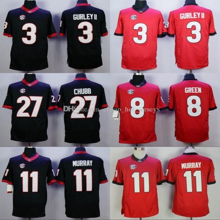 NCAA College UGA Georgia Bulldogs 3 Todd Gurley II 8 AJ Green 27 Nick Chubb 11 Aaron Murray College Double Stiched Jerseys Black Red, Men
NCAA College UGA Georgia Bulldogs 3 Todd Gurley II 8 AJ Green 27 Nick Chubb 11 Aaron Murray College Double Stiched Jerseys Black Red, Men