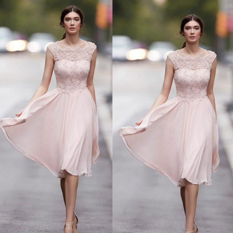 Carla Ruiz 2018 Pink Chiffon Mother Of The Bride Dresses A Line Cheap Wedding Guest Dress Arabic Lace Appliqued Dress Evening Wear