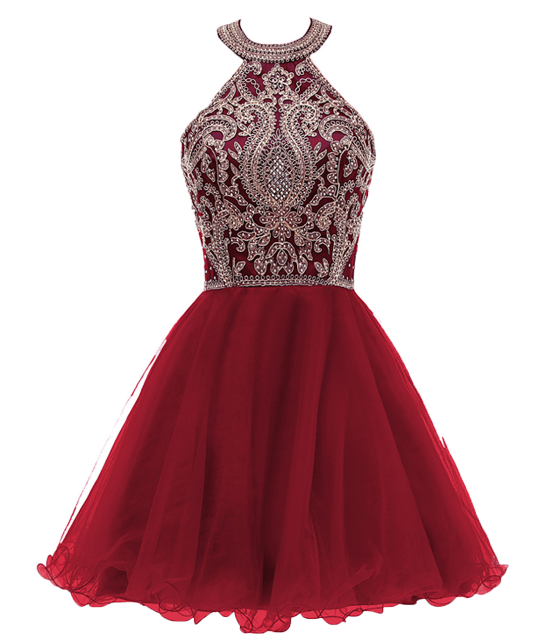 Juniors Short Prom Dresses 2021 Halter Homecoming Sequins Beaded A Line Girls Graduation Prom Cocktail Birthday Party Dresses