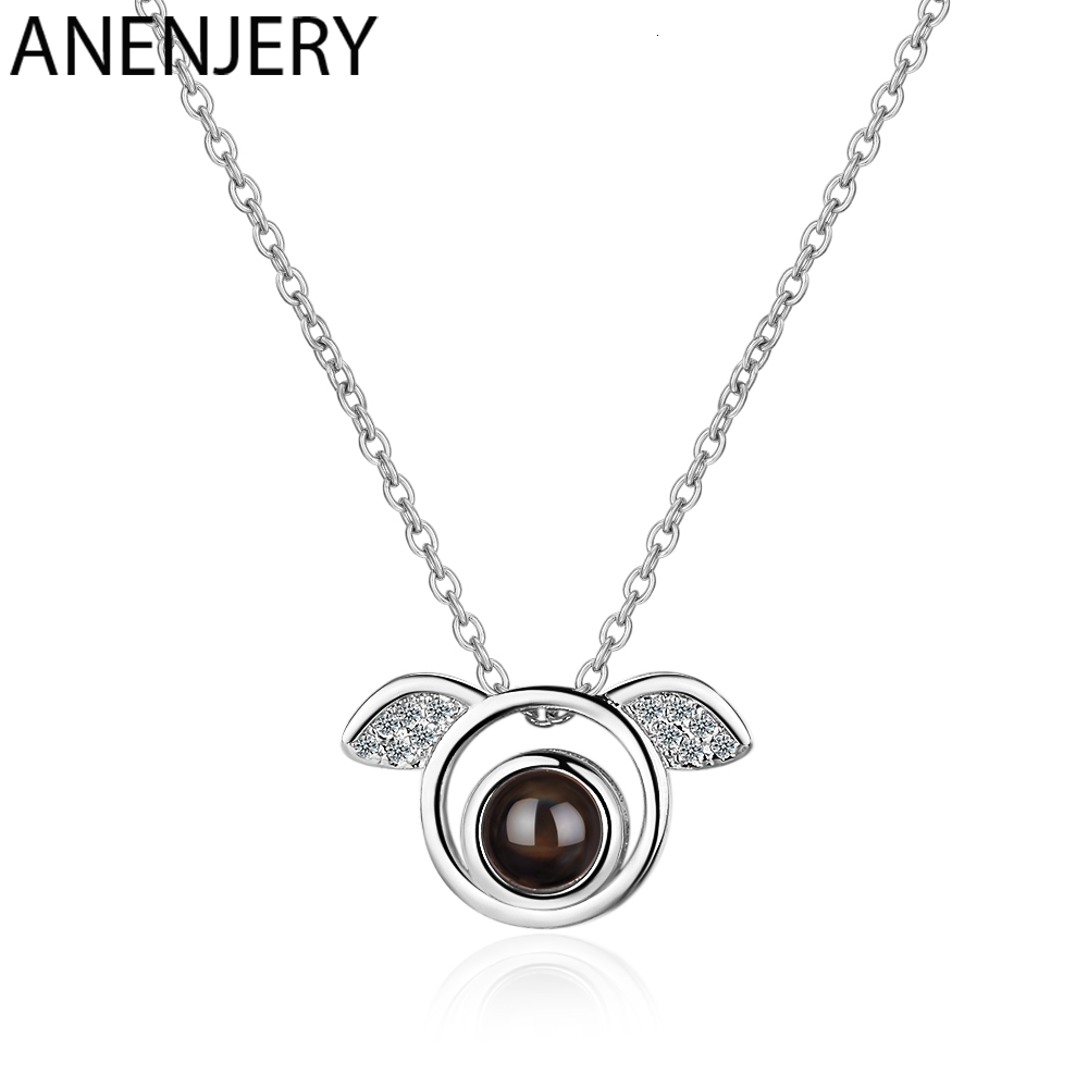 Cute 925 Sterling Silver Angel Wings Necklace For Women Gift Projection Meaningful Necklaces
Cute 925 Sterling Silver Angel Wings Necklace For Women Gift Projection Meaningful Necklaces