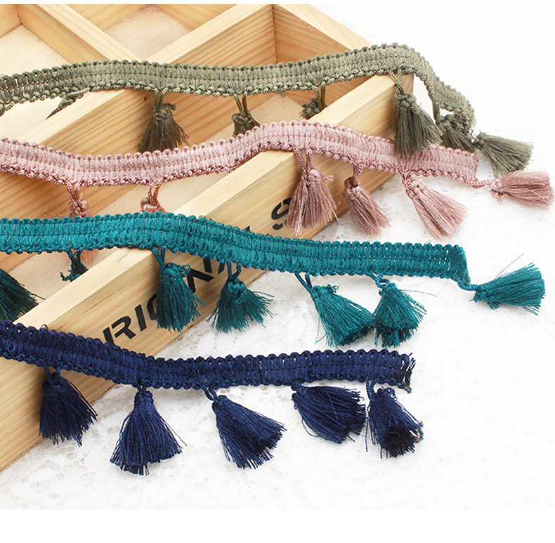 Ethnic style colored Fringe Lace Notions Trim Ribbon Webbing Tassel DIY Clothes Curtain Decor Home Textile Craft Accessories, Black
Ethnic style colored Fringe Lace Notions Trim Ribbon Webbing Tassel DIY Clothes Curtain Decor Home Textile Craft Accessories, Black