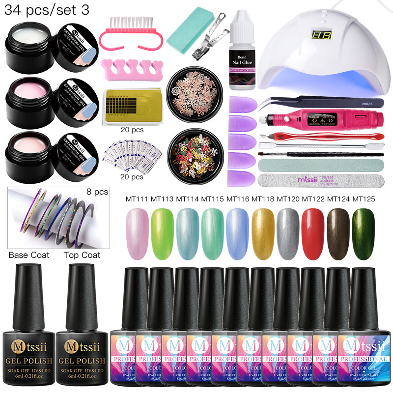 Mtssii Nail Set Uv Led Lamp For Manicure Gel Nail Polish Set Kit Soak Off Gel Varnish For Art Dryer Machine Tools
Mtssii Nail Set Uv Led Lamp For Manicure Gel Nail Polish Set Kit Soak Off Gel Varnish For Art Dryer Machine Tools