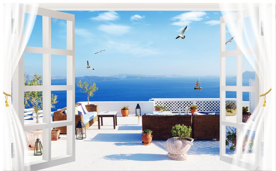 3d wallpaper custom photo mural Space extension balcony seaside scenery home decor 3d wall murals wallpaper for walls 3 d living room, Non-woven wallpaper
3d wallpaper custom photo mural Space extension balcony seaside scenery home decor 3d wall murals wallpaper for walls 3 d living room, Non-woven wallpaper