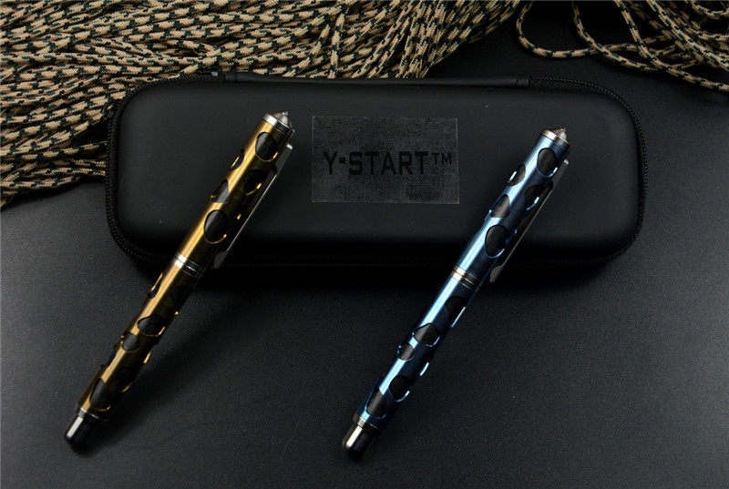 Y-START Tactical Defense Pen Titanium alloy and carbon fiber handle for outdoor writing window breaking EDC tools
Y-START Tactical Defense Pen Titanium alloy and carbon fiber handle for outdoor writing window breaking EDC tools