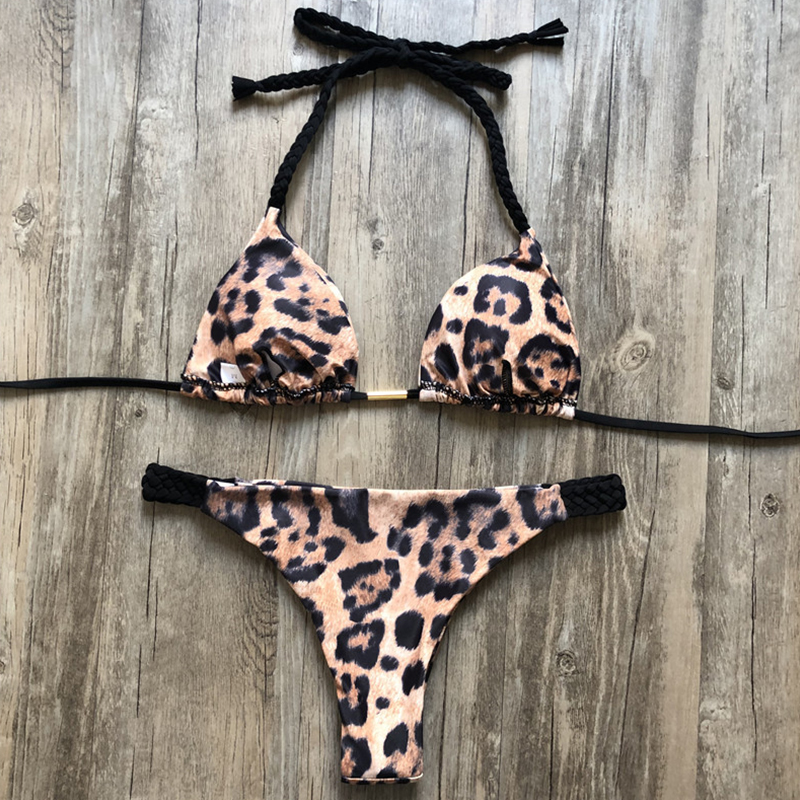 Peachtan sexy halter bikini set 2020 Leopard print swimsuit female Triangle push up swimwear women Brazilian bikini Bathing suit, X19sw2242-13
Peachtan sexy halter bikini set 2020 Leopard print swimsuit female Triangle push up swimwear women Brazilian bikini Bathing suit, X19sw2242-13