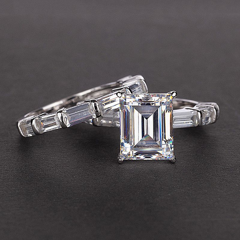 PANSYSEN Real 925 Sterling Silver Rings For Women 100% Natural Emerald Gemstone Fine Jewelry Wedding Engagement Ring 2019 Newly CJ191205