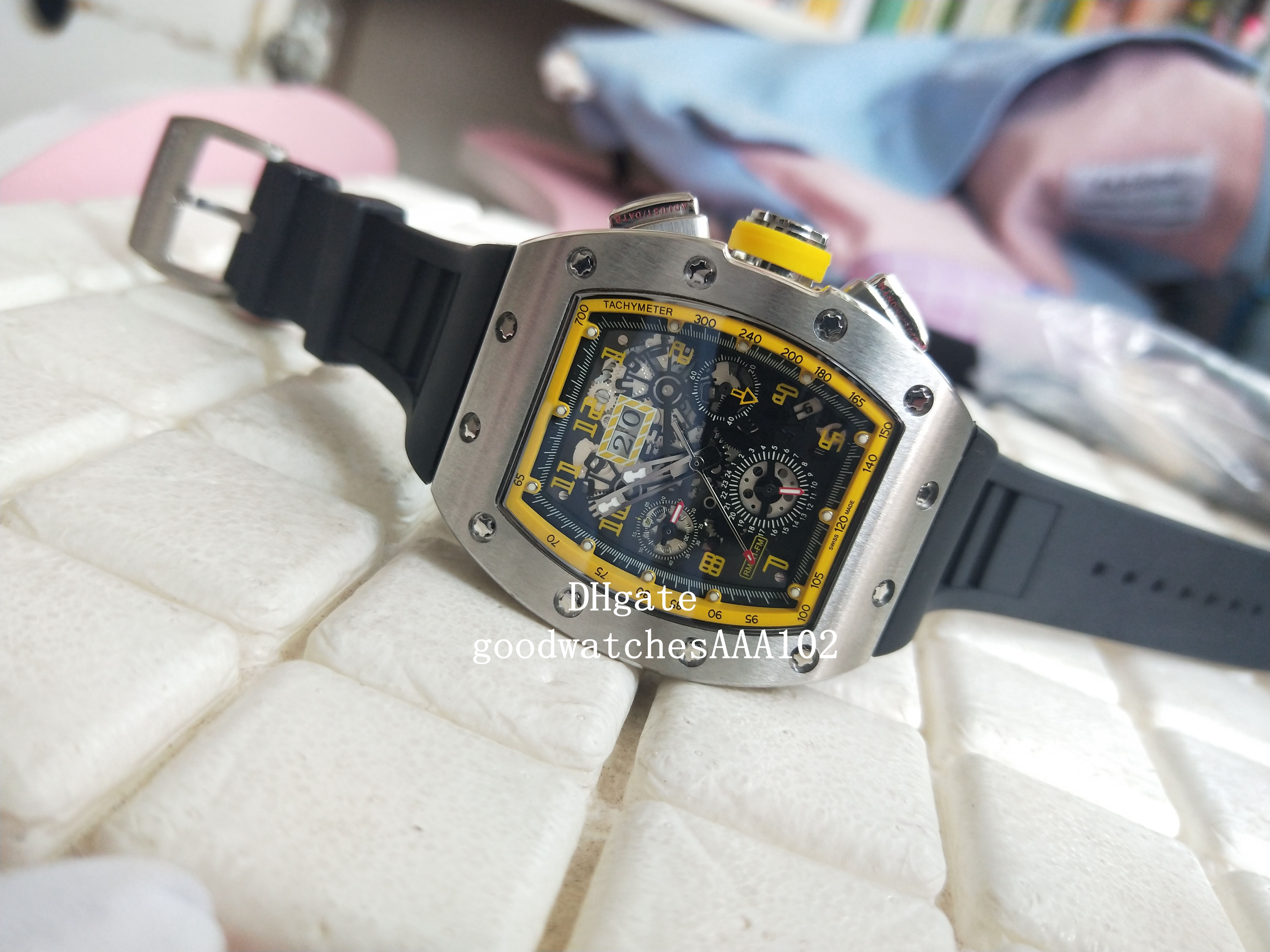 2021 latest version Wristwatches Mechanical Transparent Black Dial Rubber Strap Bands High Quality Automatic Mens Watch Watches
2021 latest version Wristwatches Mechanical Transparent Black Dial Rubber Strap Bands High Quality Automatic Mens Watch Watches